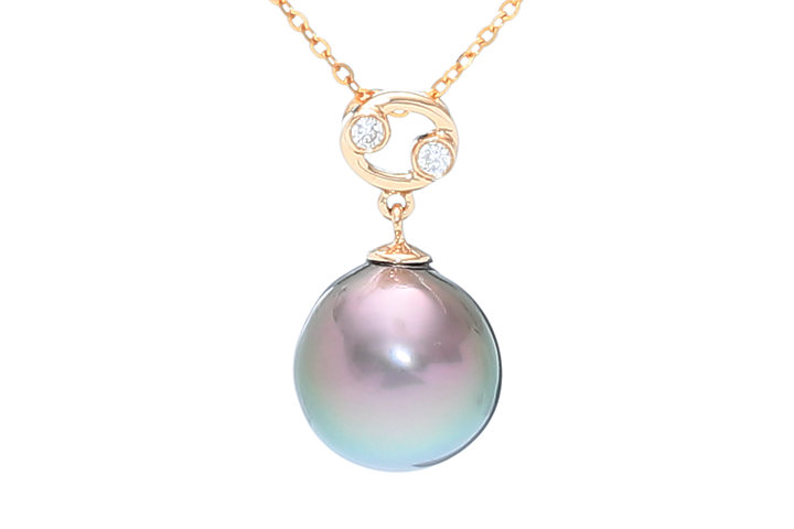 product-image Krebs – 22. Juni/22. Juli, Perlenanhänger Tahiti in Gold mit Diamanten