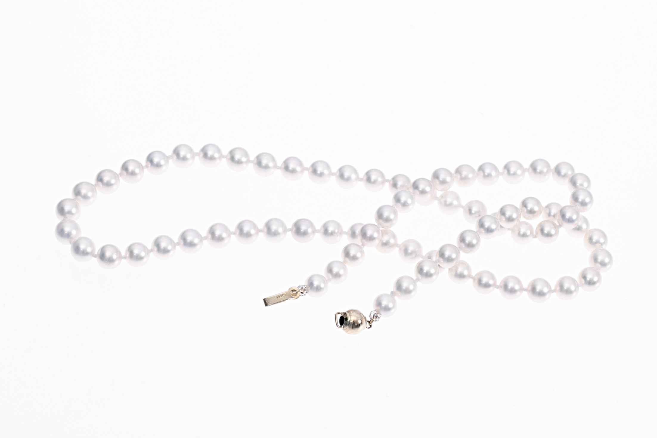Akoya-Collier in AA-Qualität mit Goldverschluss 5.5–6 mm