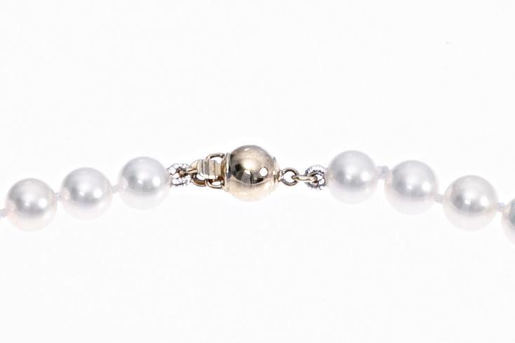 Akoya-Collier in AA-Qualität mit Goldverschluss 5.5–6 mm - 3