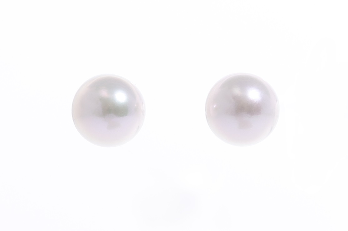 Perlenohrringe-Akoya in AAA-Qualität in Gold 9–9.5 mm