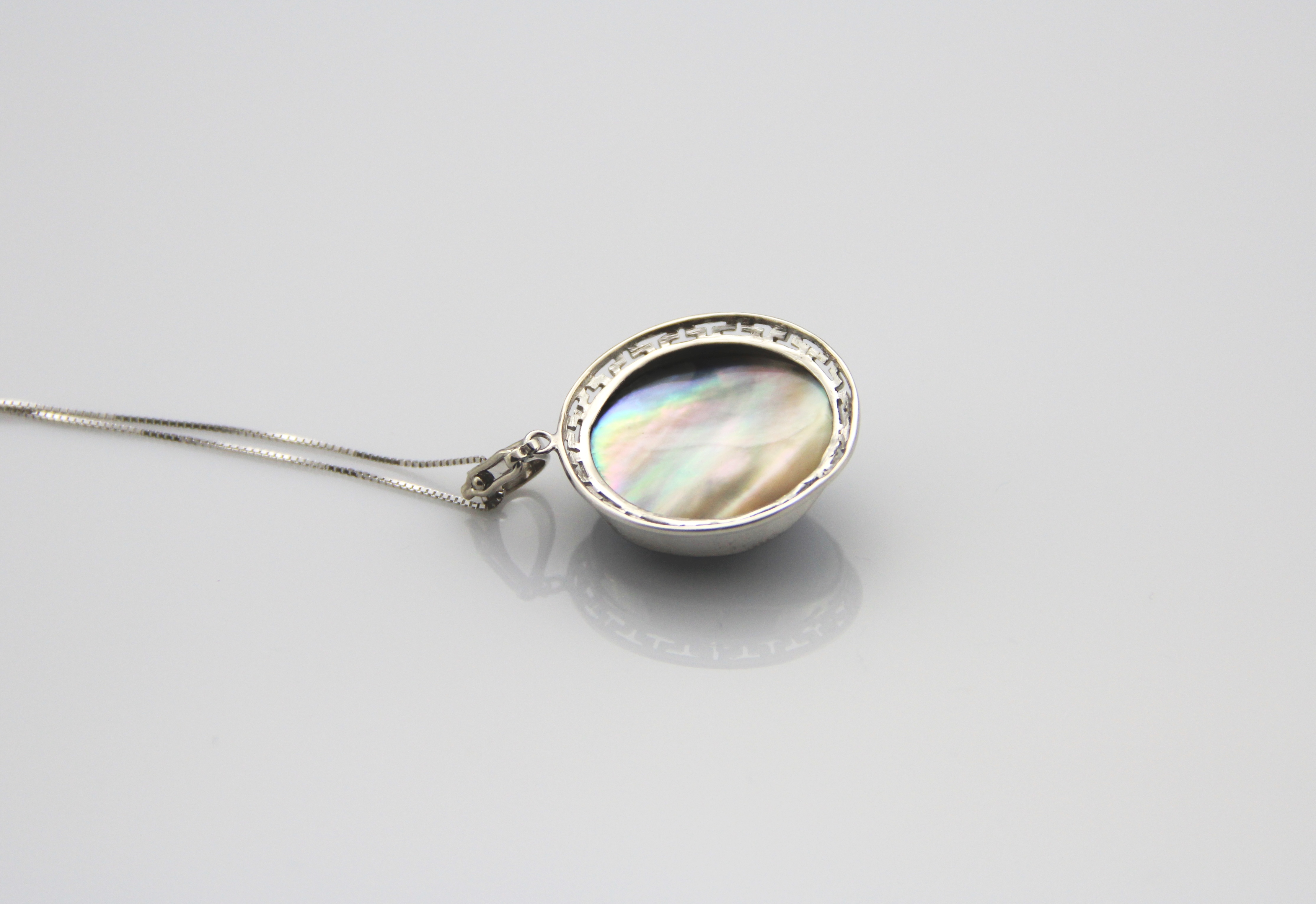 Perlenanhänger-Mabe in Silber - 4