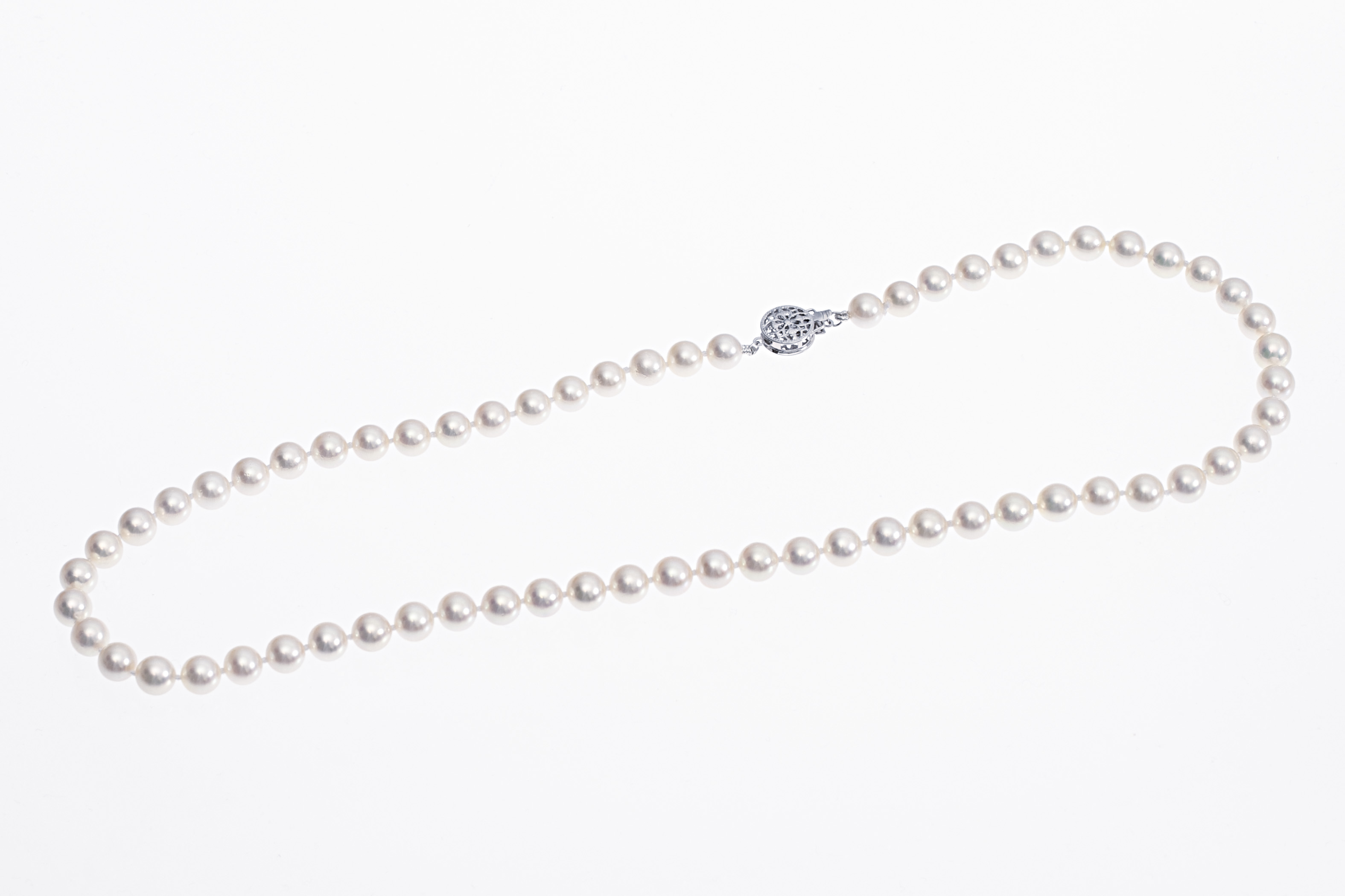SOLD-OUT! Collana di perle Akoya di qualità AAA da 4,5-5mm con chiusura in oro  - 6