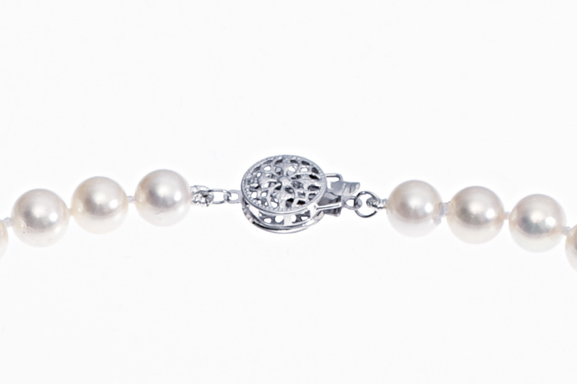 SOLD-OUT! Collana di perle Akoya di qualità AAA da 4,5-5mm con chiusura in oro  - 3