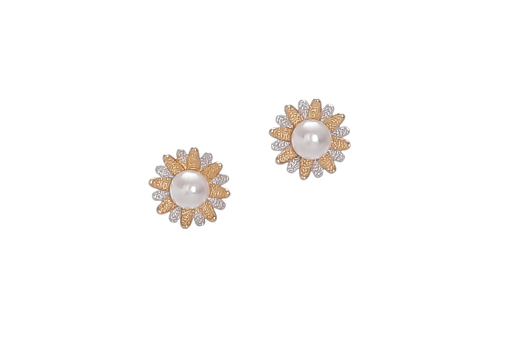 Pendientes de plata con perlas de agua dulce