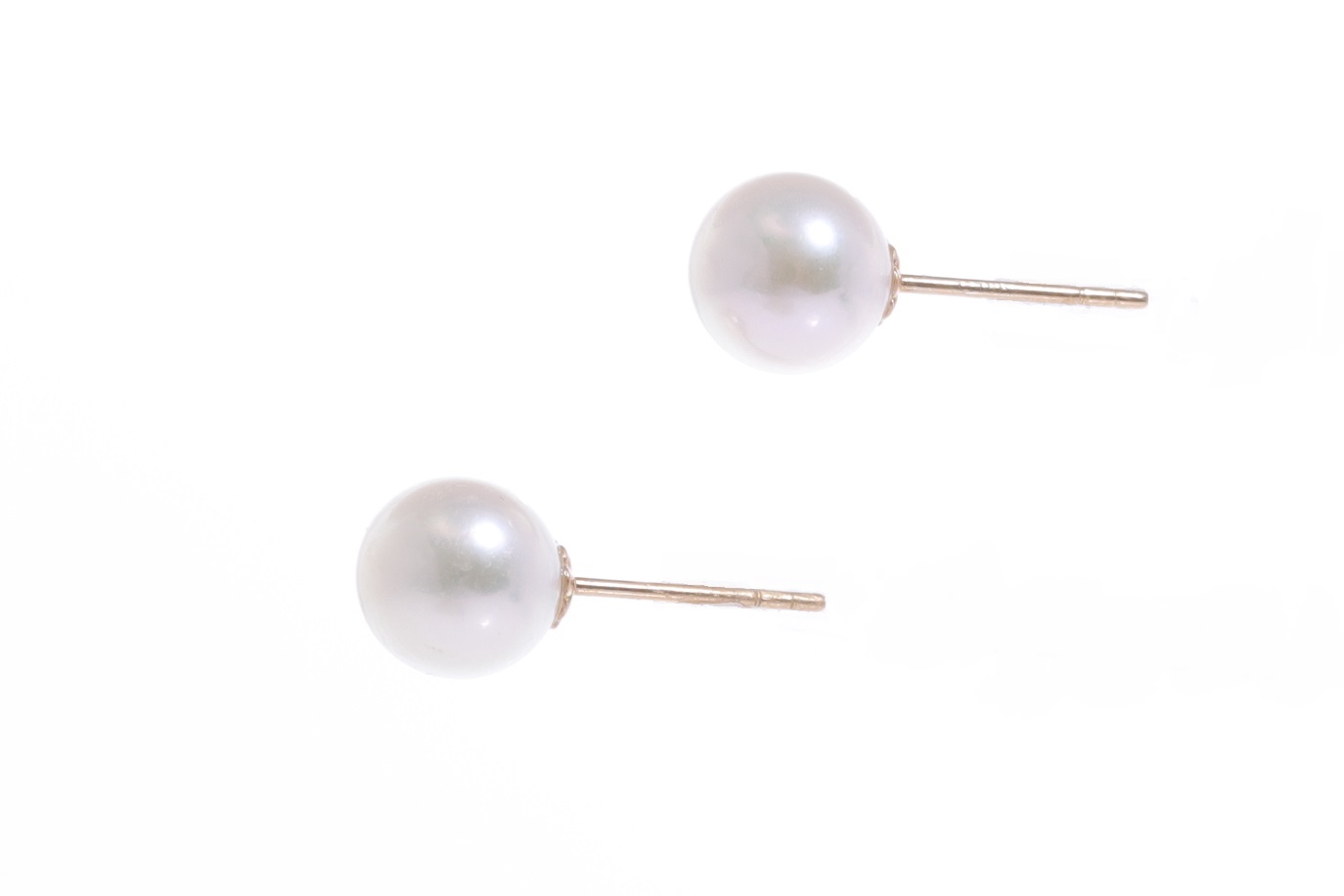 Perlenohrringe-Akoya in AAA-Qualität in Gold 7.5–8 mm