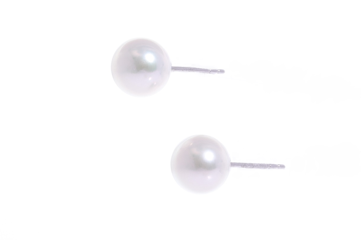 Akoya-Perlenohrringe in AAA-Qualität in Weißgold 7.5–8 mm
