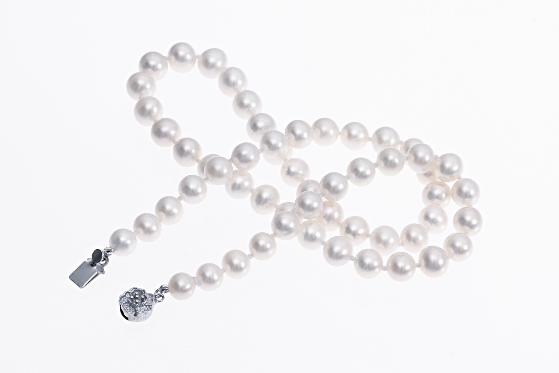 Collana Di Perle Coltivate D'acqua Dolce Barocche Bianche AAAA Da - Foto 10