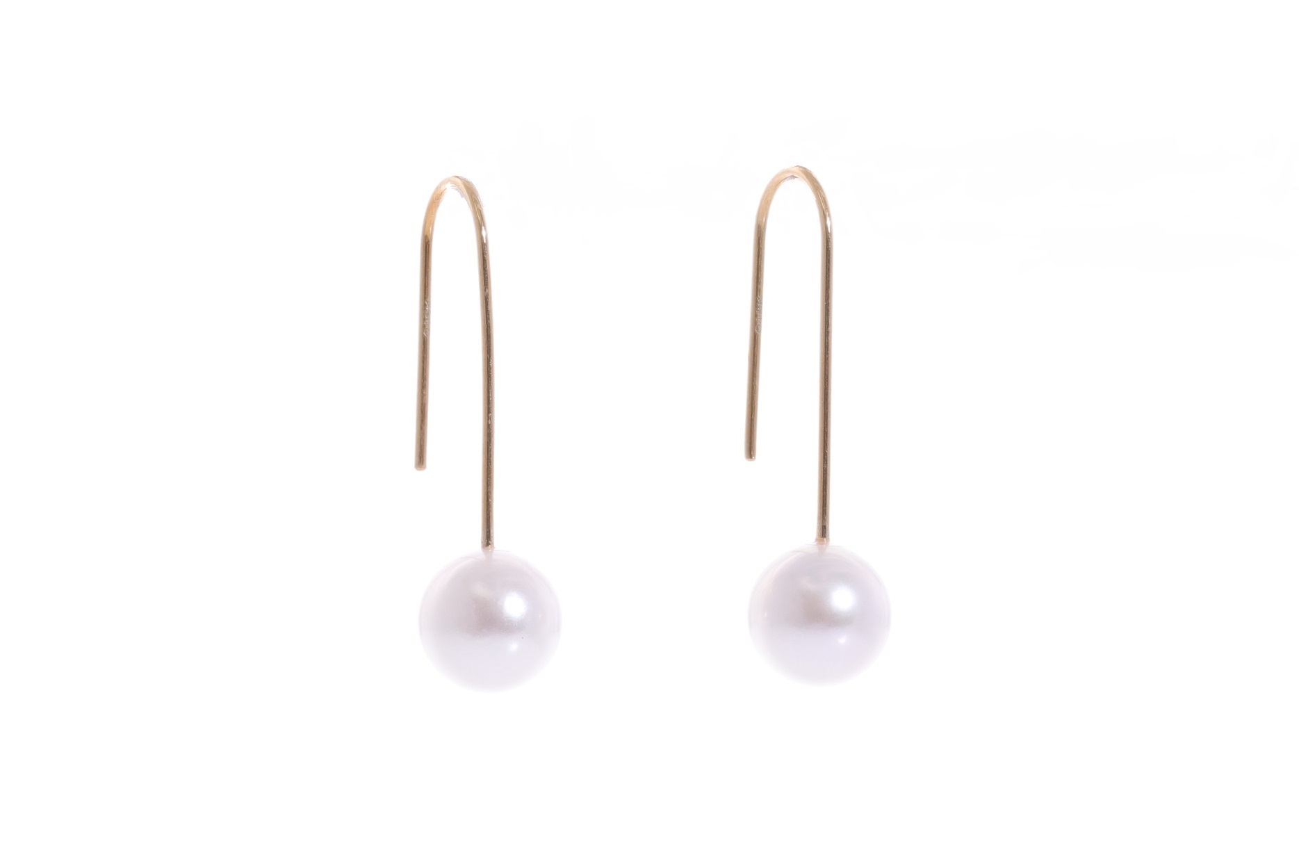 Akoya-Perlenohrringe in AAA-Qualität in Gold, 7.5–8 mm