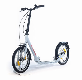 KICKBIKE vikbar sparkcykel CliX vit 