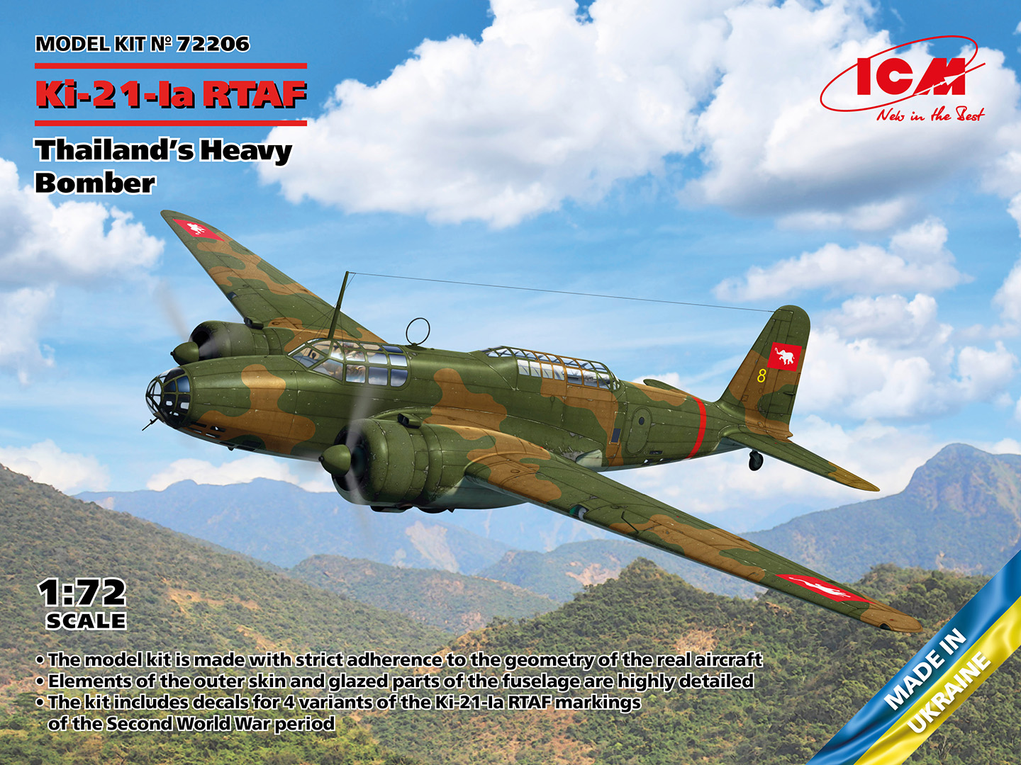 1/72 Ki-21-Ia RTAF Thailand’s Heavy Bomber