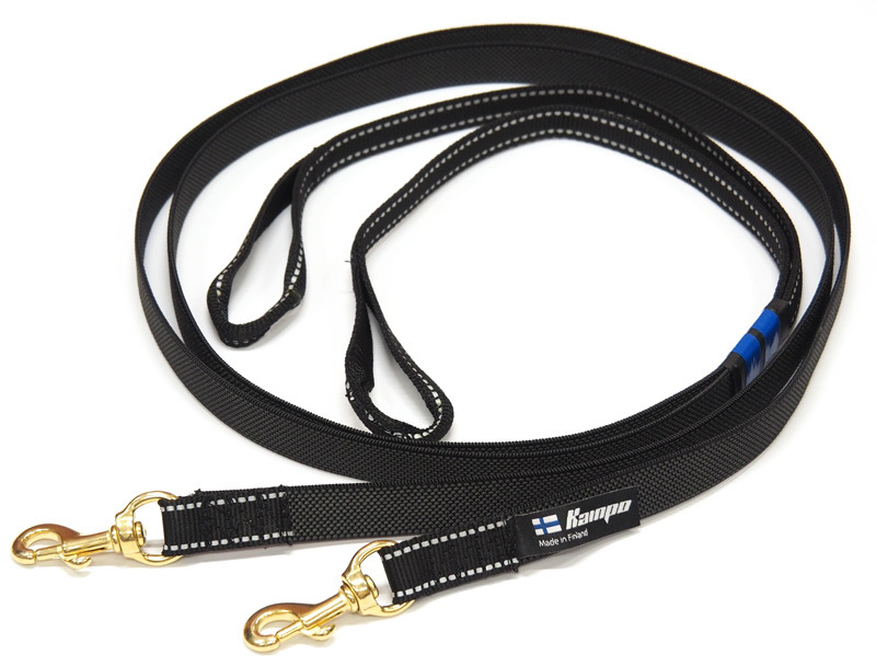 Styrlina dubbel 49e - ca 2 meter svart 