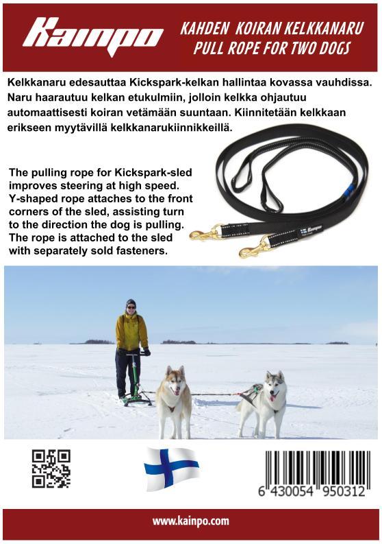 Styrlina dubbel 49e - ca 2 meter svart  - 2