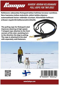 Styrlina dubbel 49e - ca 2 meter svart 