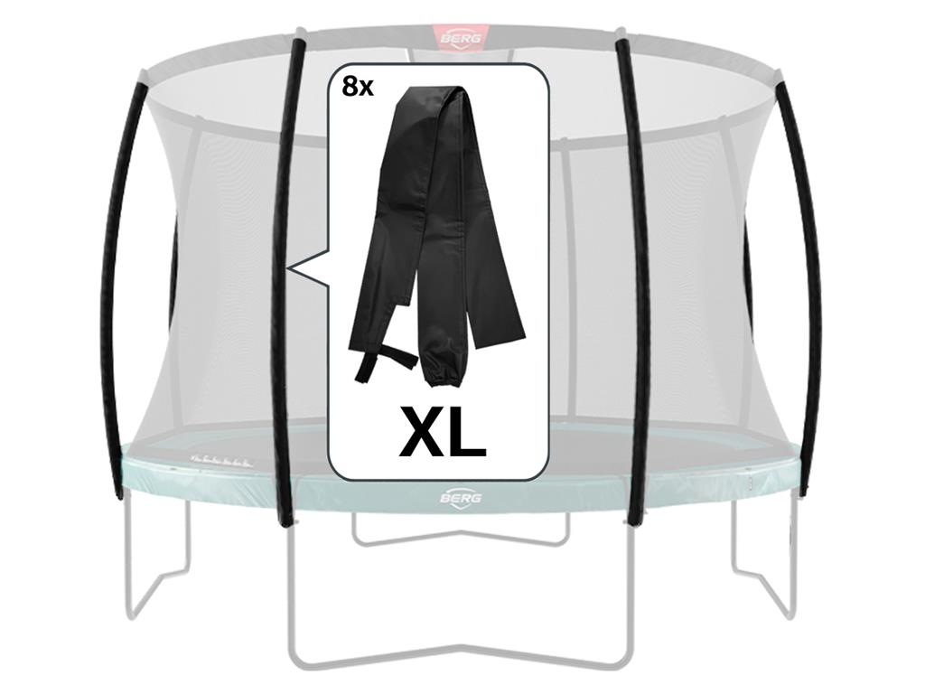 BERG Reservdel Champion SAFETY NET DLX XL - POLE SLEEVES (8X)