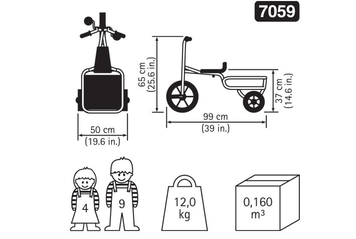 RABO trehjulig lastvagn Maxi Pick-Up - 3