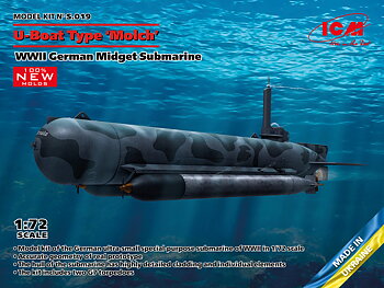 1/72 U-Boat Type ‘Molch’ WWII German Midget Submarine