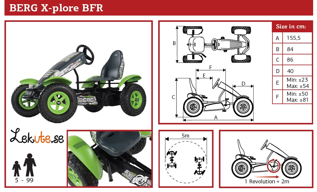 BERG trampbil X-plore BFR  - 16