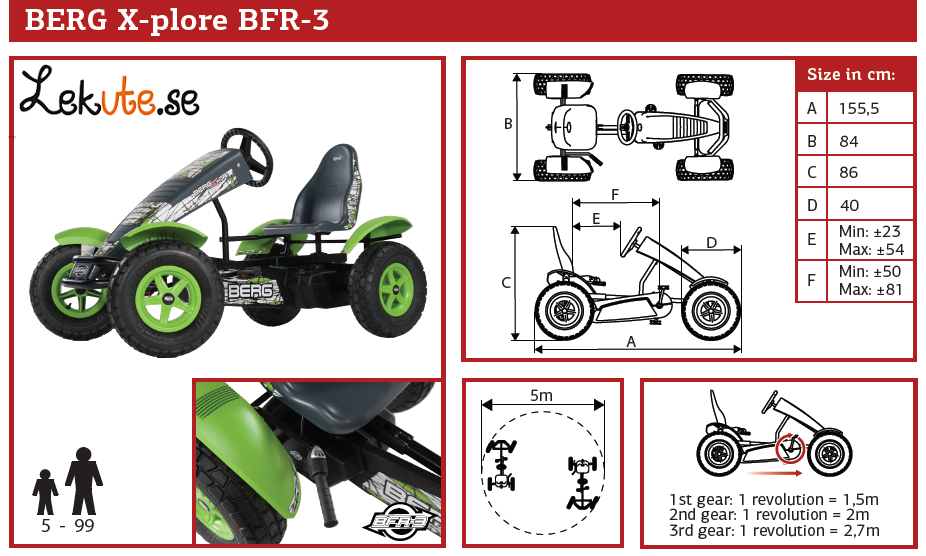 BERG trampbil X-plore BFR-3  - 16