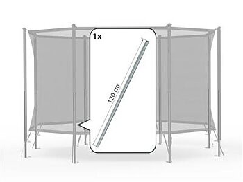 BERG Reservdel SAFETY NET COMFORT - LOWER TUBE + SPRINGBRACKET (120CM)