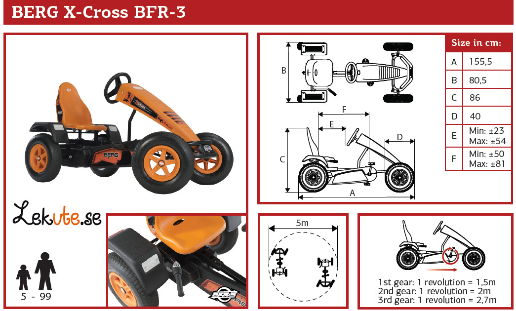 BERG trampbil X-Cross BFR-3 - 11
