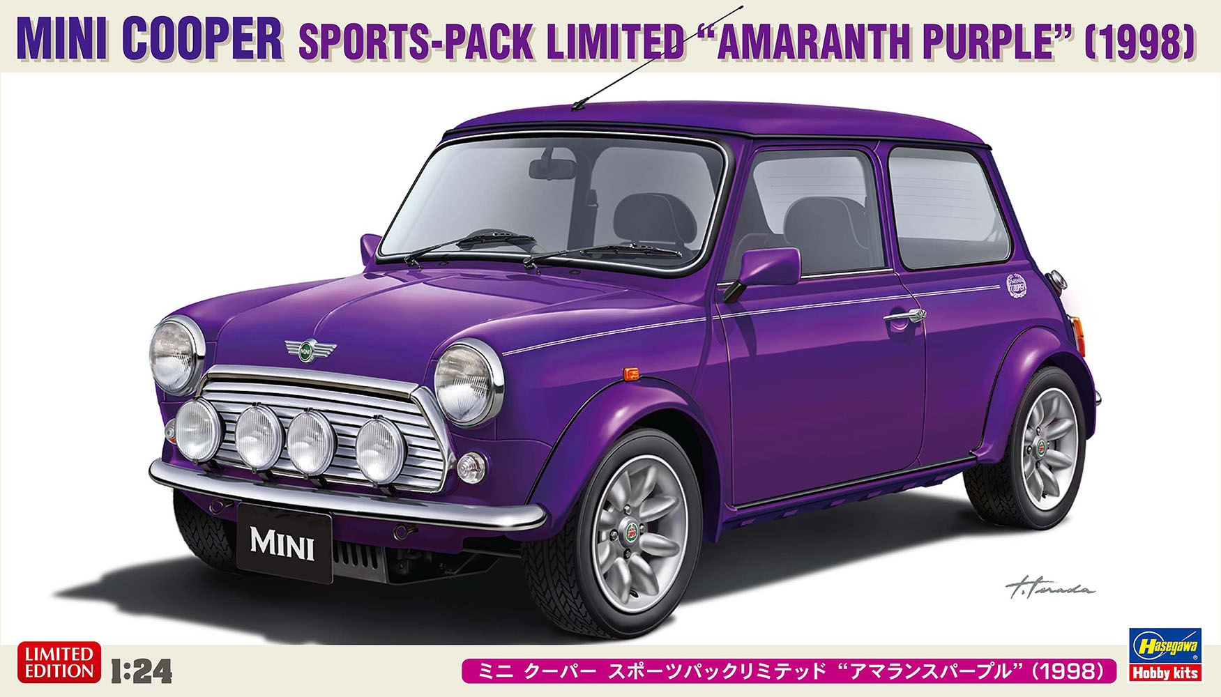 1/24 Mini Cooper Sports-Pack Limited, Pure Amaranthpurple, 1998