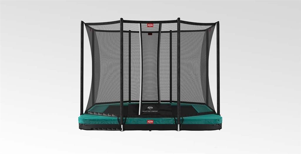 Studsmatta BERG Ultim Favorit inground grön 280 AirFlow + SAFETY NET COMFORT