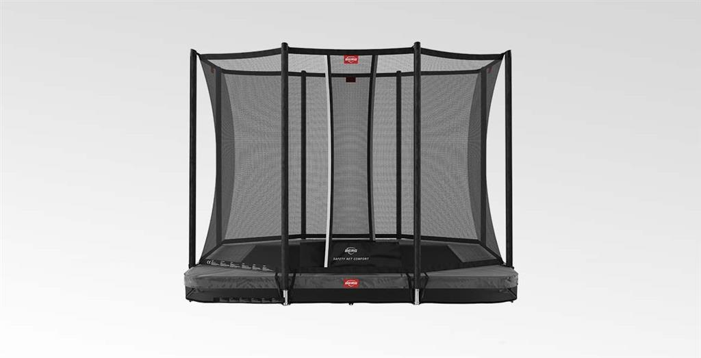 Studsmatta BERG Ultim Favorit inground grå 280 AirFlow + SAFETY NET COMFORT