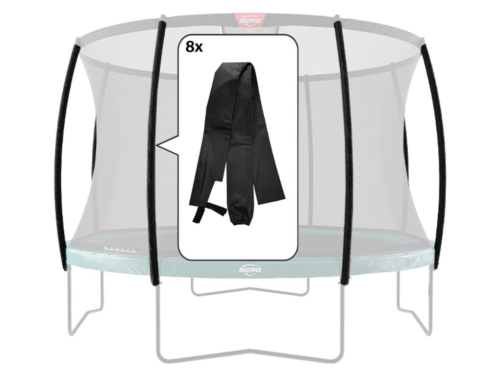 BERG Reservdel Champion Safety Net Deluxe - Pole Sleeves (8x)