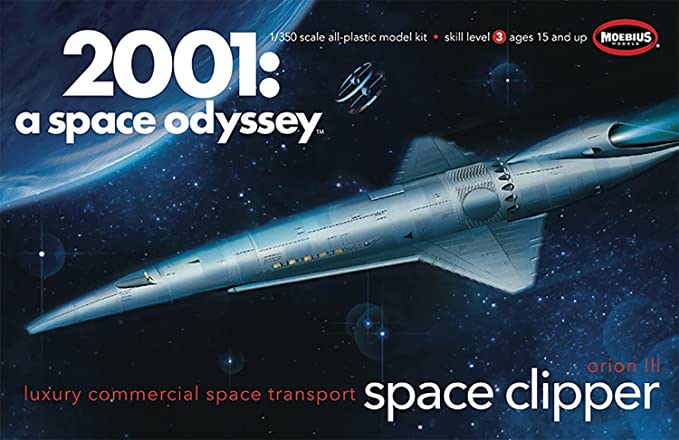 1/350 Moebius 2001 Space Odyssey Orion III Space Clipper Space Transport