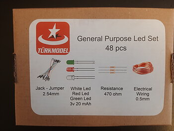 LED-set 48 pcs for wooden boats from NCB, TM and TEC (power source not included) LARGE