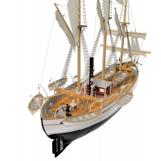 1/50 FRAM '' Polar Research Ship '' 95 cm - full inside details - 3