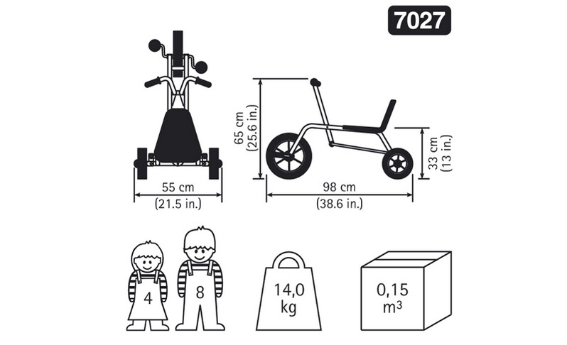 RABO trehjulig trampcykel Go-cart - 4
