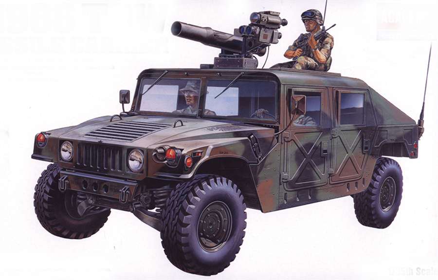 1/35 M-966 Hummer w/tow - 2