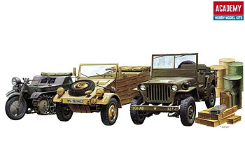 1/72 Light Vehicles Of Allied + Axis
