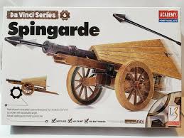 Leonardo da Vinci Spingarde (NO GLUE, moveable parts)