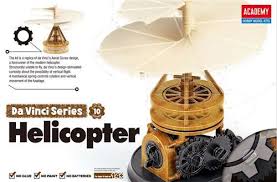 Leonardo da Vinci Pendulum Helicopter  (NO GLUE, movable parts)