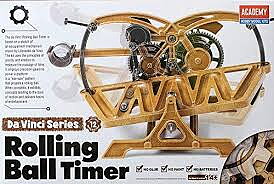 Leonardo da Vinci Rolling Ball Timer (NO GLUE, movable parts)