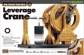 Leonardo da Vinci Leverage Crane (NO GLUE, movable parts)