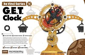 Leonardo da Vinci Clock (NO GLUE, movable parts)