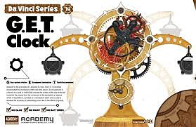 Leonardo da Vinci Clock (NO GLUE, movable parts)