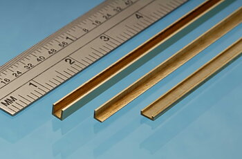 Brass Angle, 5 x 5 mm, 1pc, 305mm