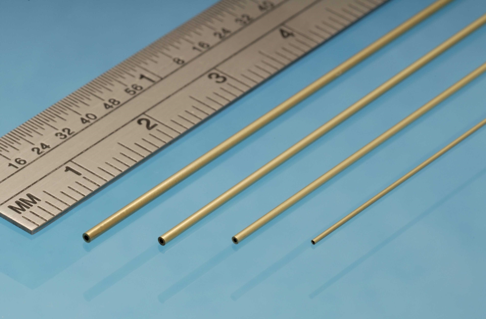 Round Brass Micro Tube, 1.2 X 0.6 mm I.D., 3pcs. , 305mm