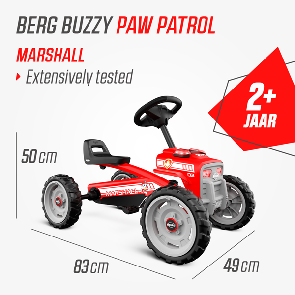 BERG tramptraktor PAWPATROL Buzzy Marshall - Från 2 år  - 6