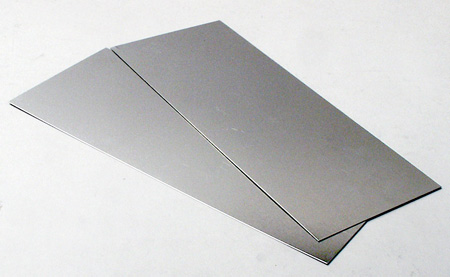 Aluminium Sheet, 0.8 mm, 2 sheets - 100 x 250 mm