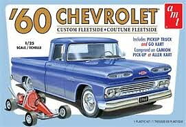 1/25 1960 Chevy Custom Fleetside Pickup w. Go Kart
