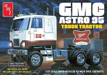 1/25 GMC Astro 1995 Semi Tractor - Miller Beer