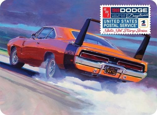 1/25 1969 Dodge Charger Daytona - USPS Stamp Series - TIN BOX