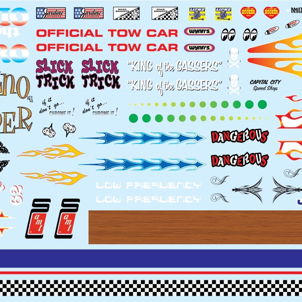 1/25 Best of AMT Customs Graphics Decals