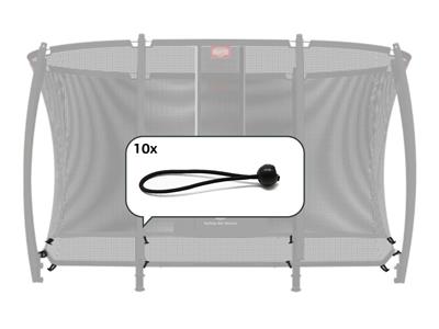 BERG Reservdel ULTIM/GRAND SAFETY NET DELUXE - ELASTIC BANDS FOR BOTTOM OF NETTING (10X