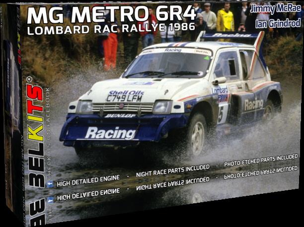 1/24 Mg Metro 6R4 Lombard Rac Rally 1986 Team McRae/Grindrod.